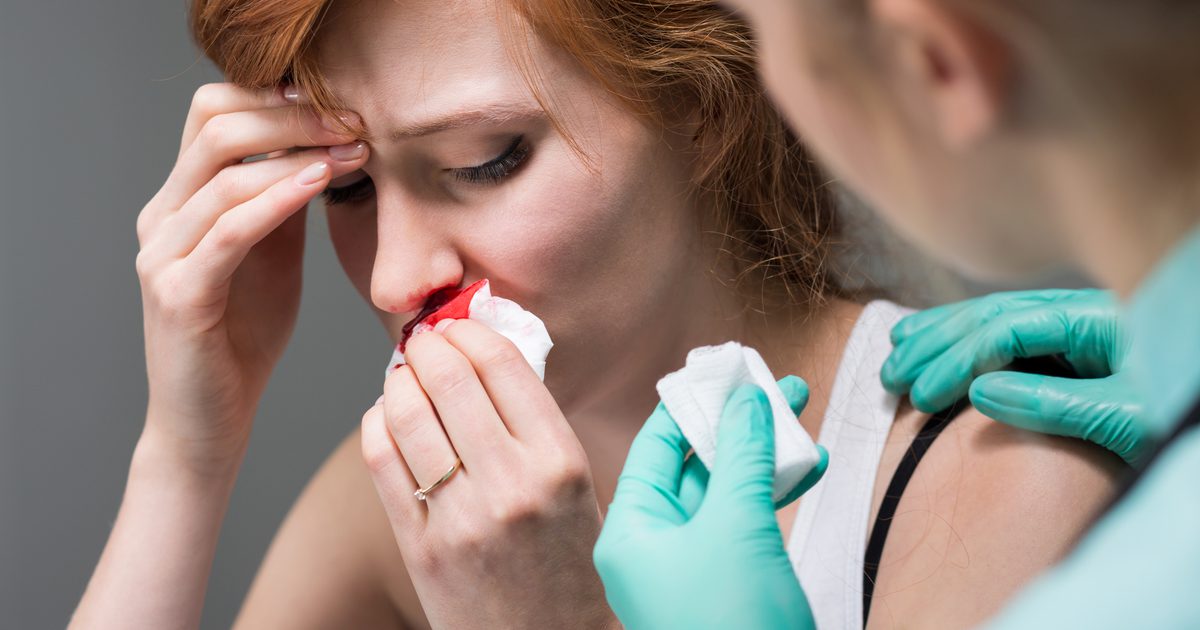 Některé rakoviny, které způsobují krvácení z nosu