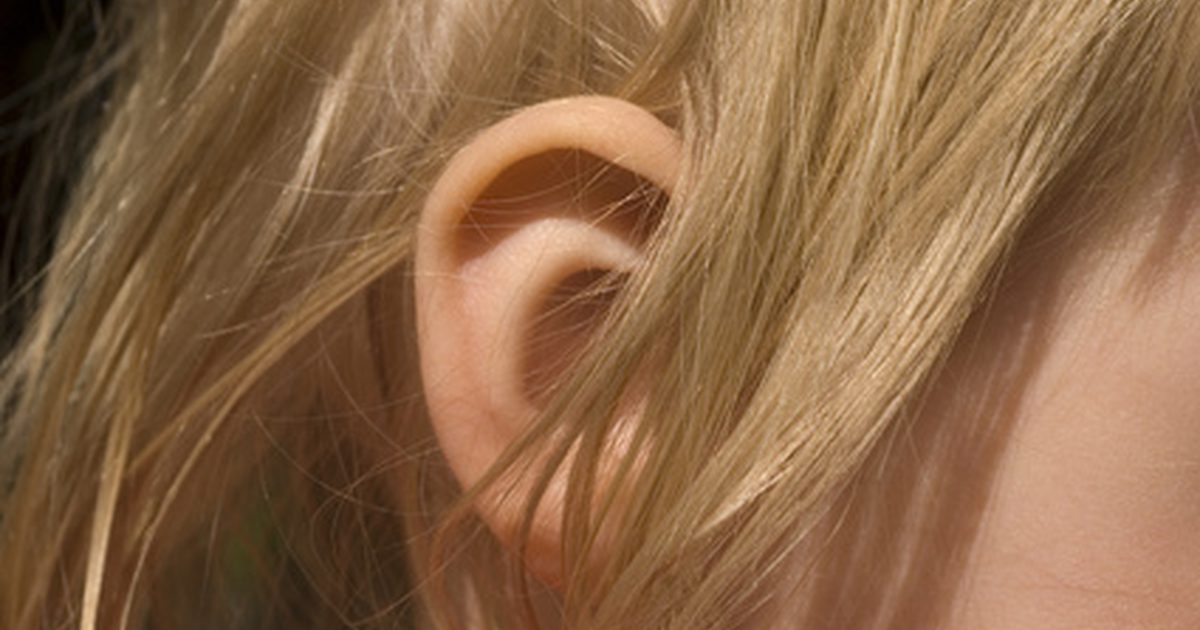 Ohr-Zeichen von Hautkrebs