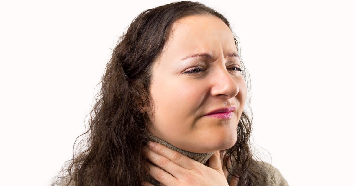 En sår hals og hovne tonsils
