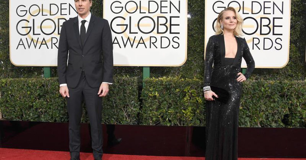 Kristen Bell Gets Super Honest om hendes Golden Globes Dress Secret