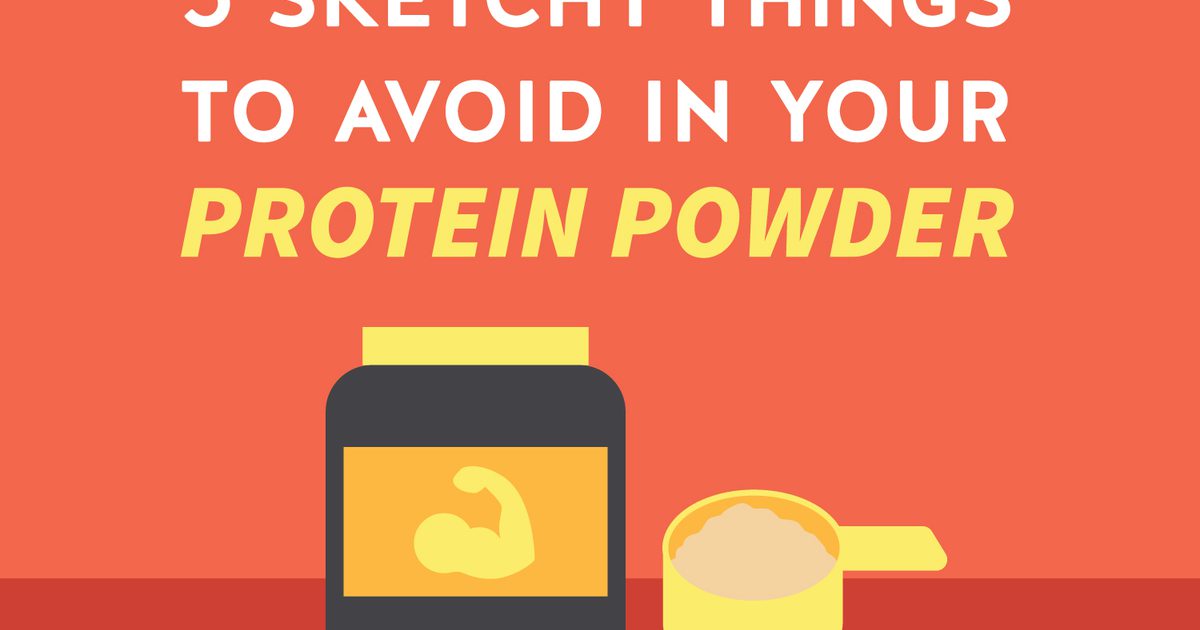5 Schetsmatige dingen om te vermijden in uw proteïnepoeder