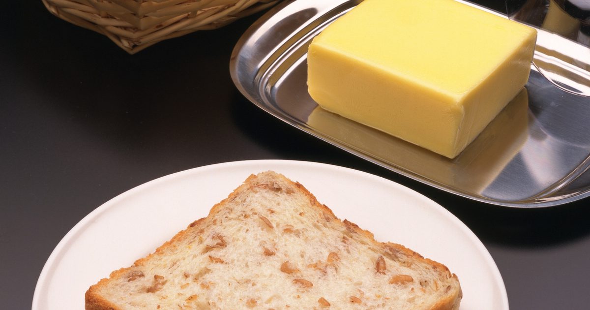 Dietní chléb a máslo