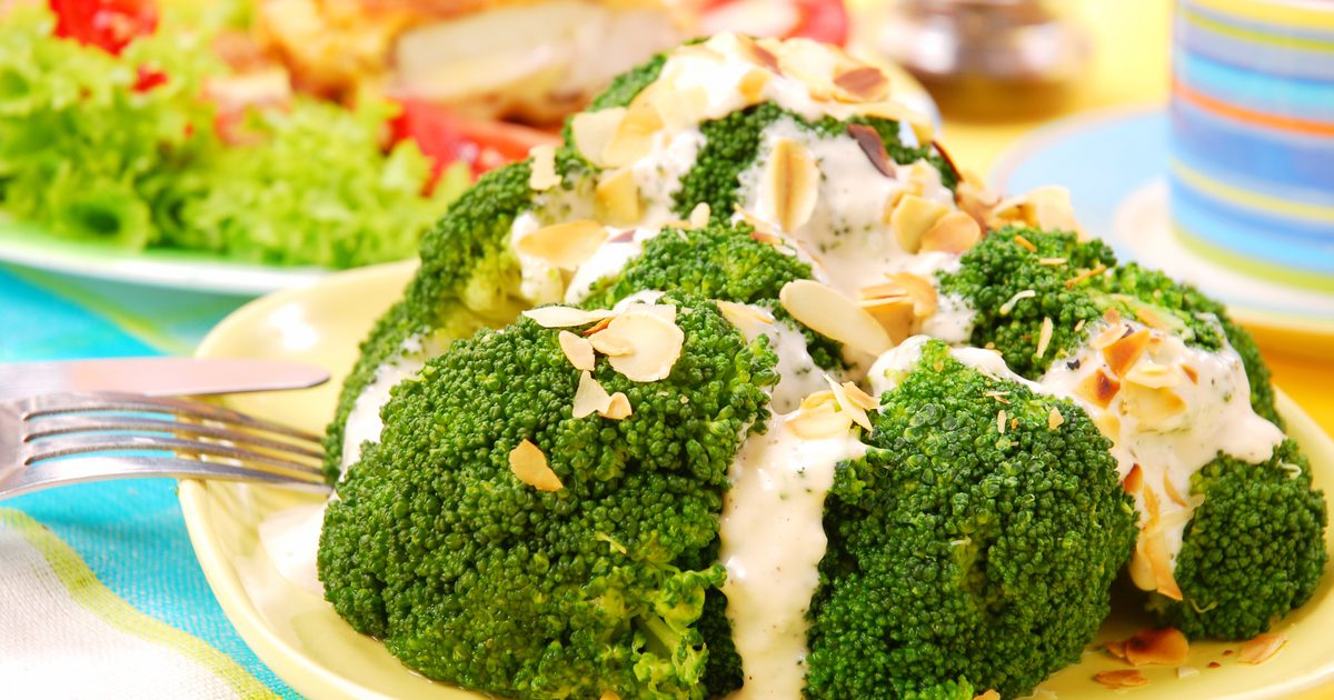Die Kalorien in Brokkoli mit Knoblauchsoße