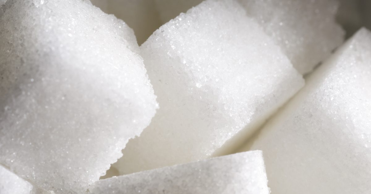 السعرات الحرارية في مكعب من السكر