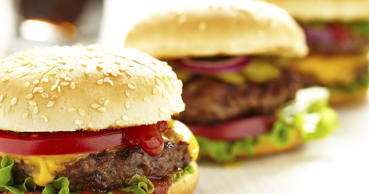 De calorieën in hamburgerbroodjes