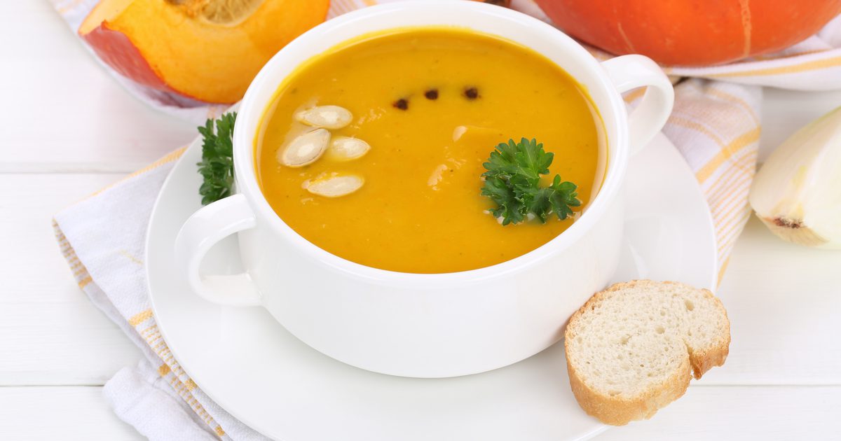 Kaloriene i gresskar suppe