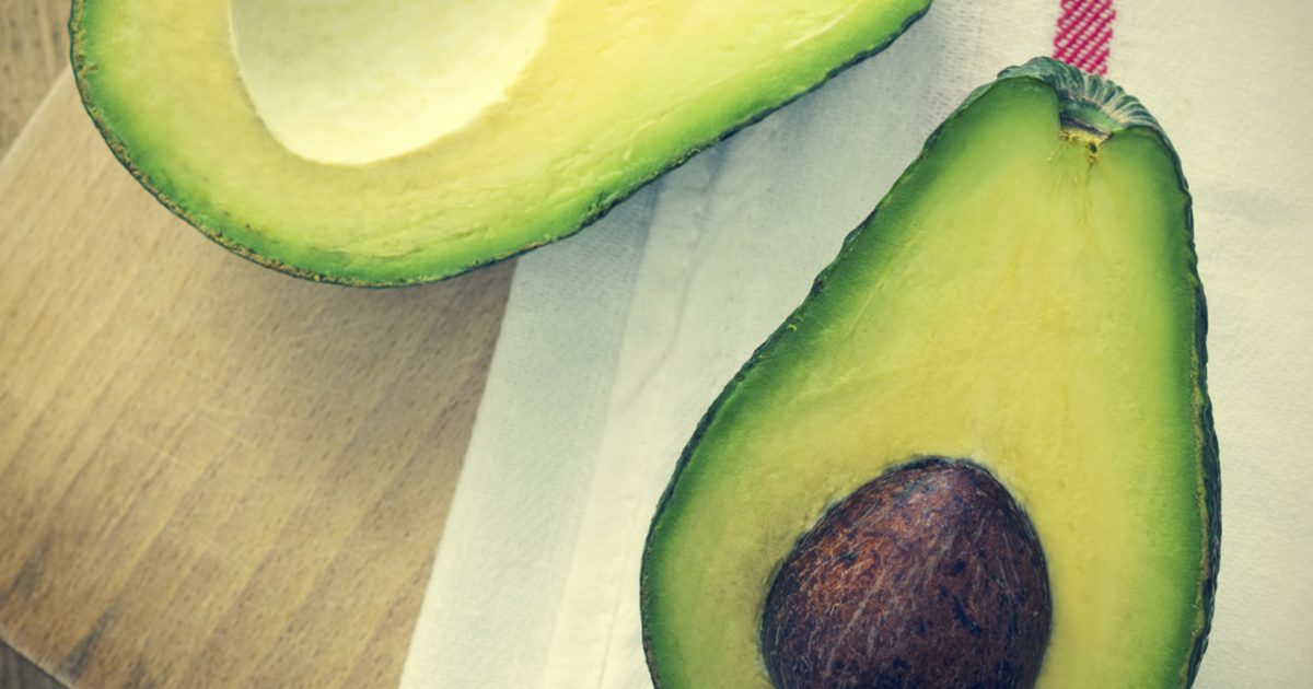 Kalorier i en spisesked af avocado