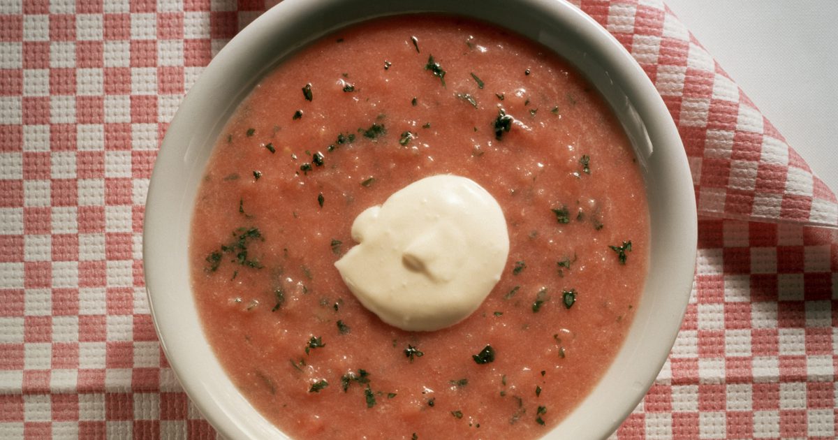 Kalórie v paradajkovej bazalskej polievke