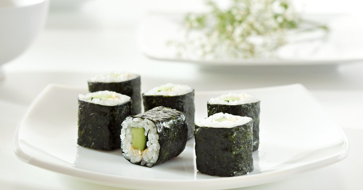 Kalorier i vegetabilisk sushi