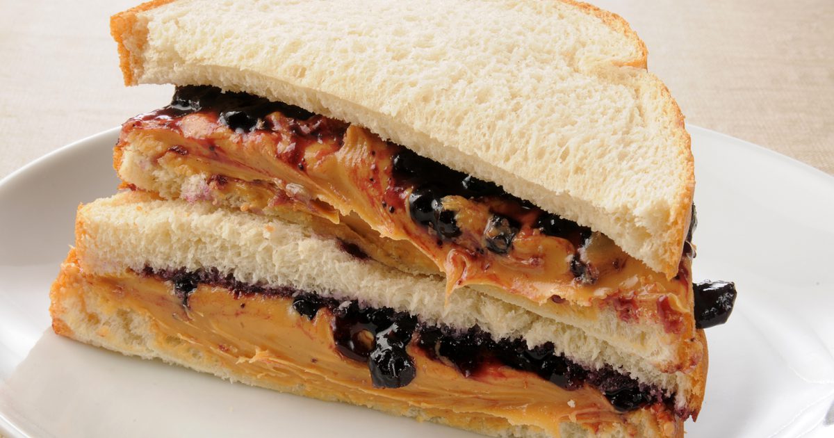 Karbohydrater i en Peanut Butter & Jelly Sandwich