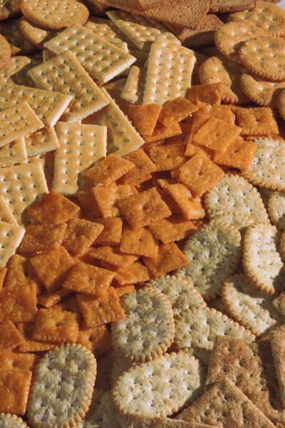 Crackers Made With Red Pepper & Italiensk Dressing Mix & Vegetabilsk Olie