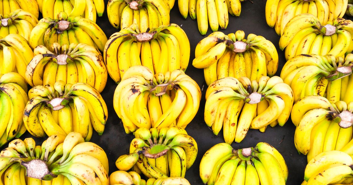 Banány mají více draslíku, jak se zvedají?