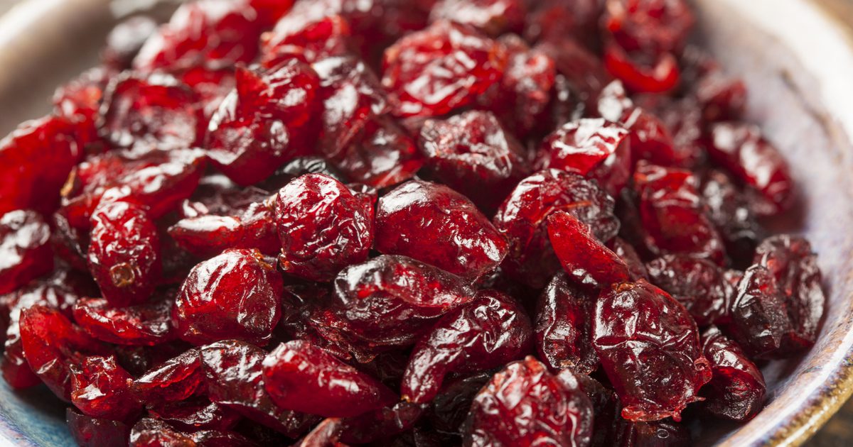 Torkad Cranberries Nutrition
