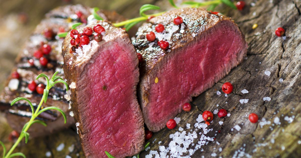 Die Auswirkungen des Essens eines Steaks Selten