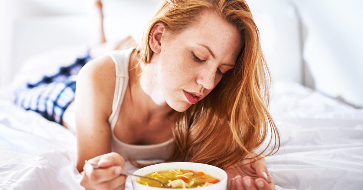 Gastroenteritis und Suppe