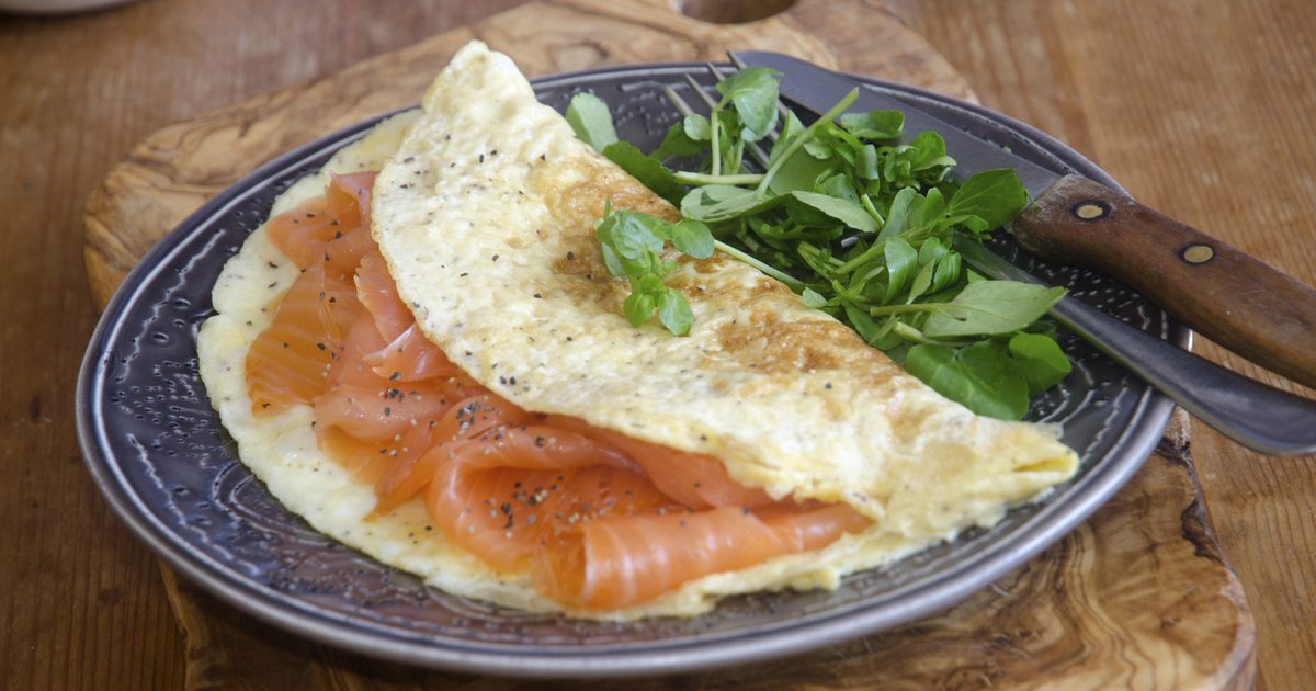 Zdravé vaječné bílé omelety