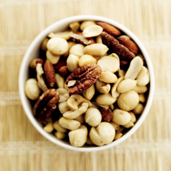 Friska snacks med cashewnötter