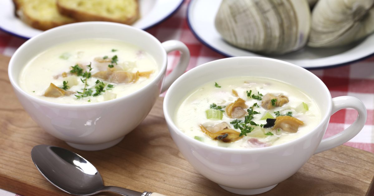 Ile kalorii jest w zupie z małży?
