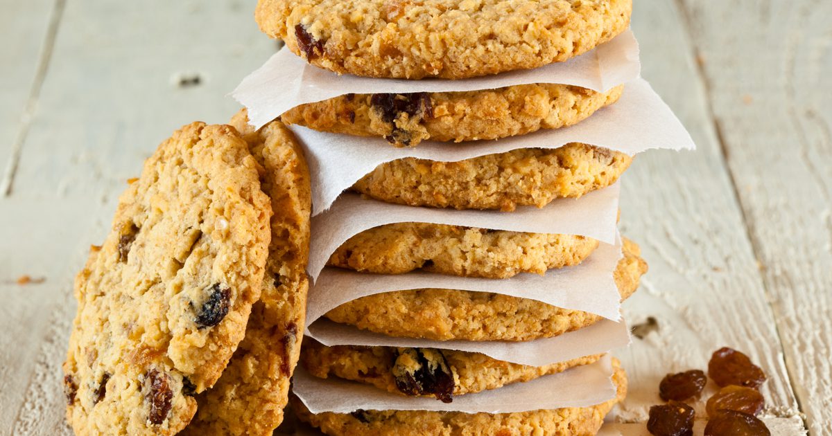 Wie viele Kalorien gibt es in Haferflocken Rosinen Cookies?