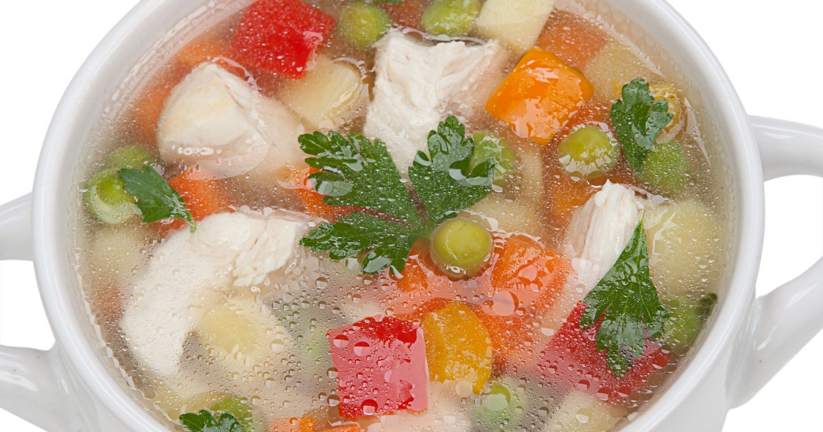 Koľko kalórií v miske zemiakovej polievky?