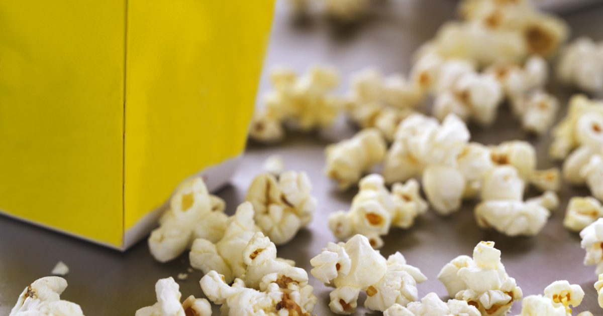 Hvor meget sukker er i popcorn?