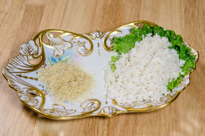 Wie man parboiled Reis kocht