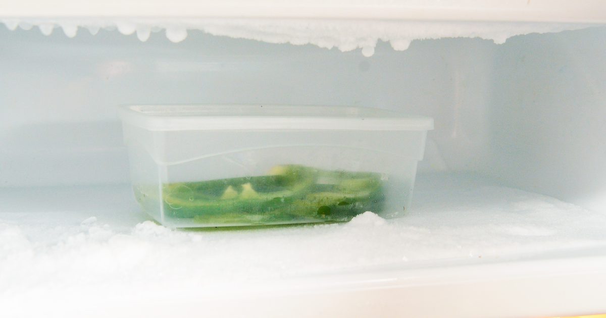 Sådan fryse grønne peber uden blanchering