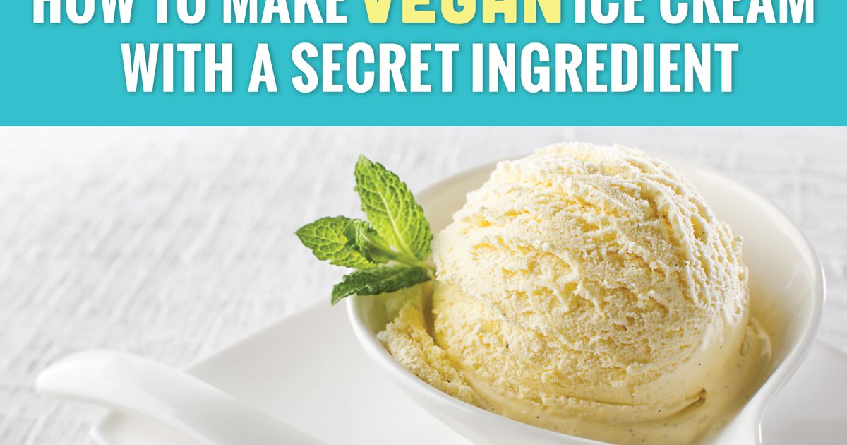 Hvordan man laver let vegansk is med en hemmelig ingrediens