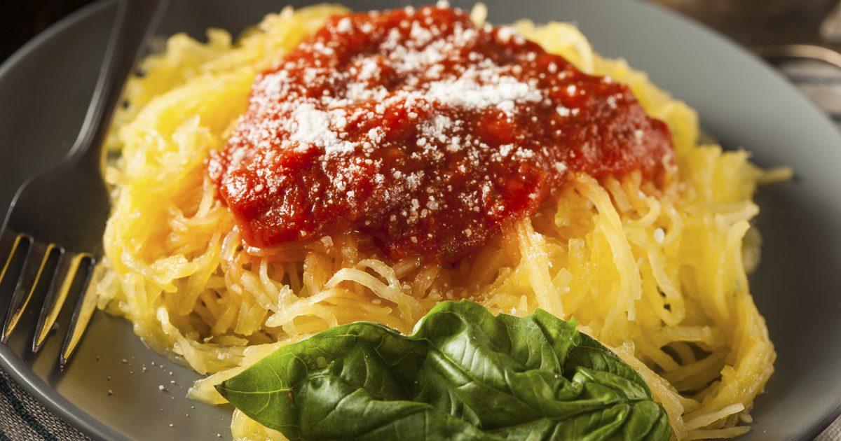 Sådan udskiftes pasta med spaghetti squash