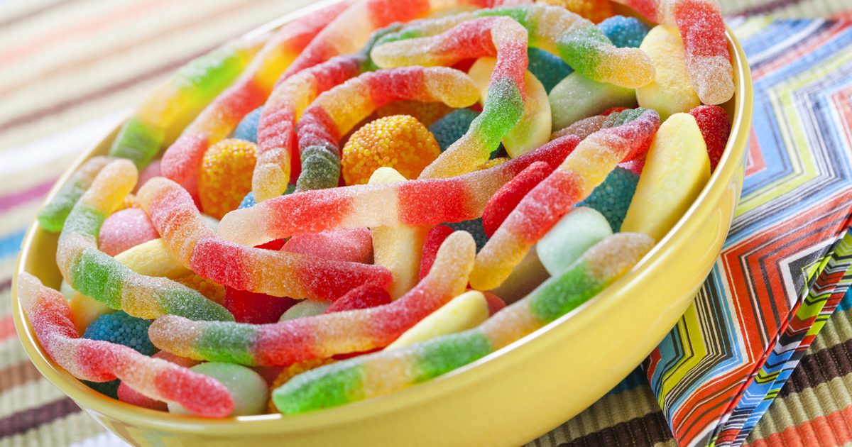 Ингредиенты и факты о питании для Trolli Sour Gummy Worms