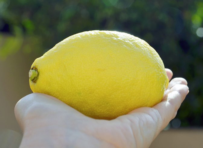 Citronsaft Vs. Naturlig citronfragment