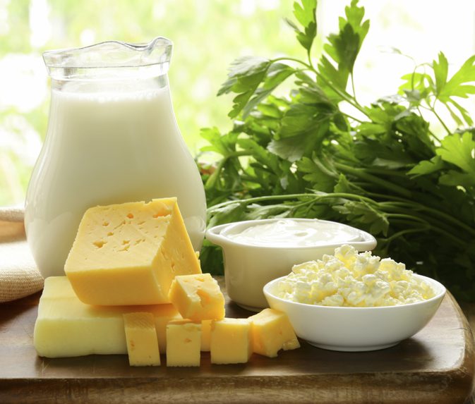 Списък на съдържание на йод, намерени във всички млечни храни