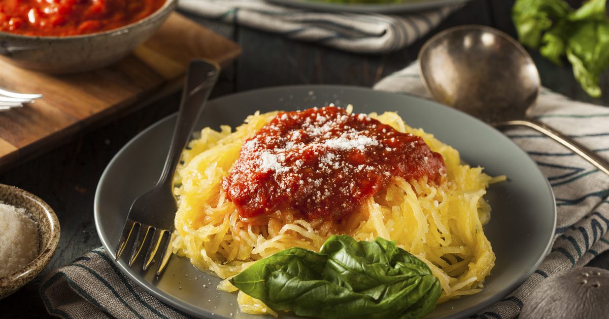 Mikrovlnné pokyny pre špagety Squash
