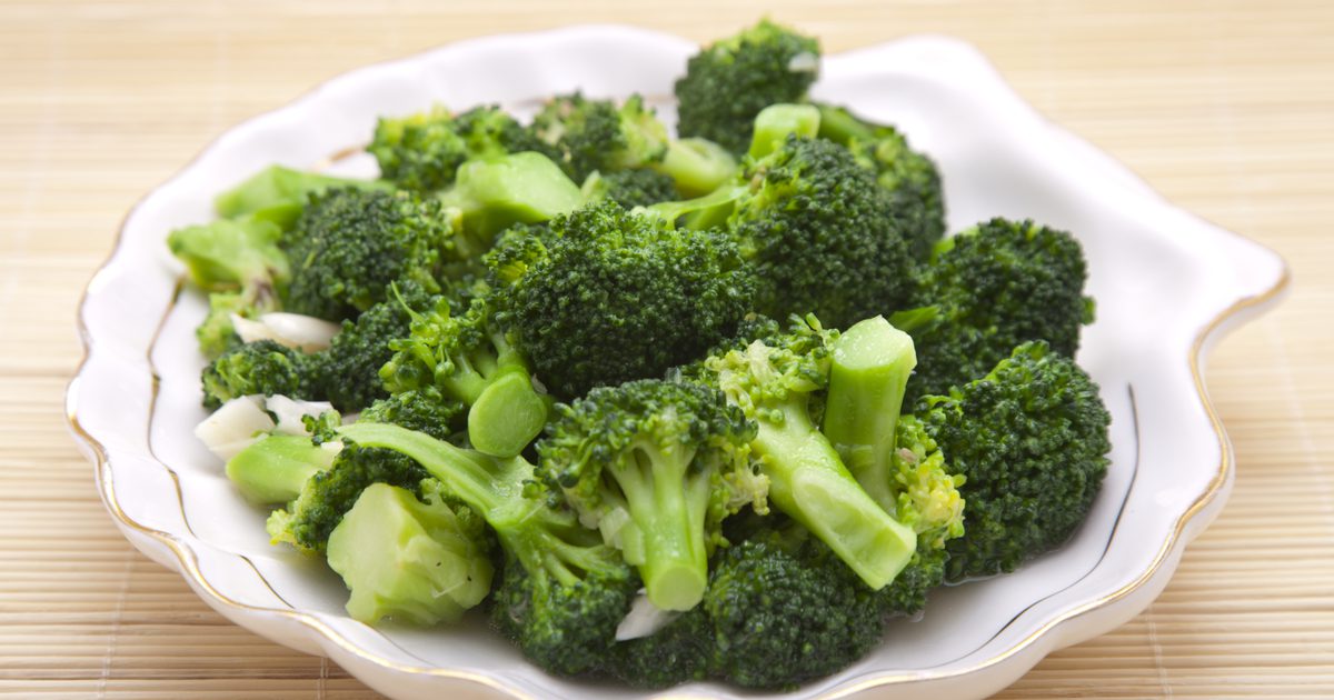 Voedingsstoffen voor gestoomde broccoli