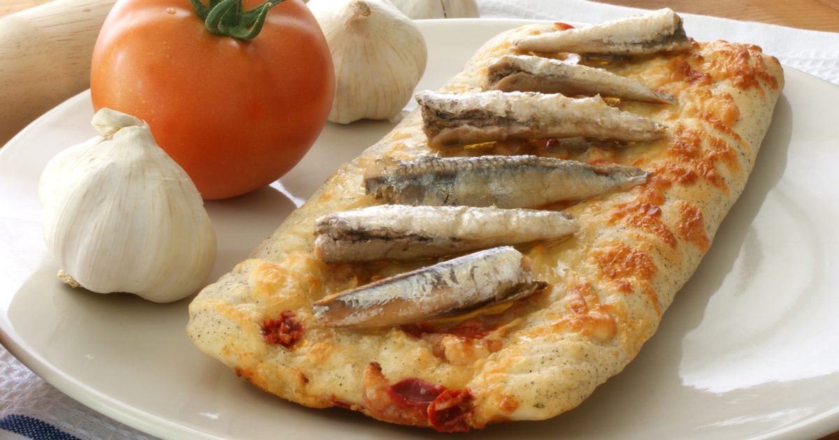 Fakty o odżywianiu dla filetów anchois w oleju