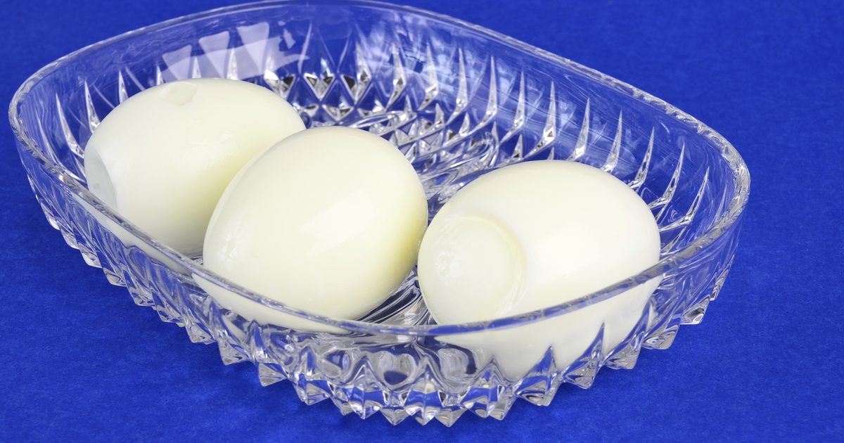Ernæring i et hardt kokt egg uten eggeplommen