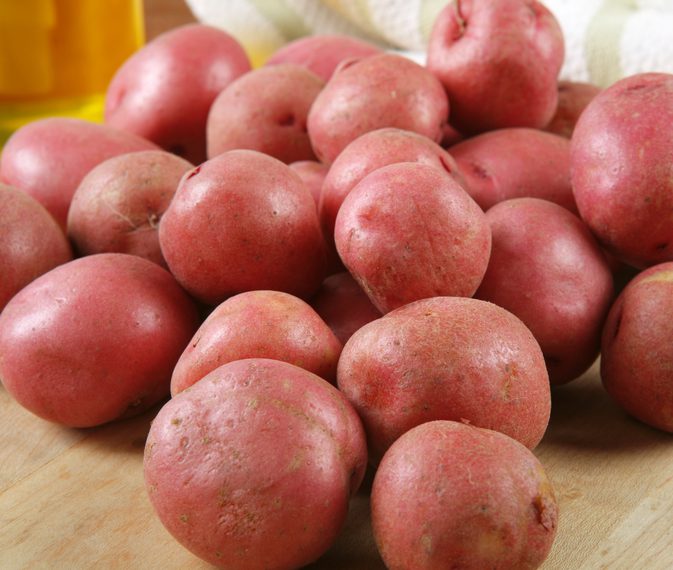 Voeding in rode aardappelen