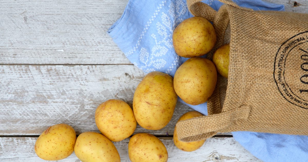 Информация о питании для белого картофеля