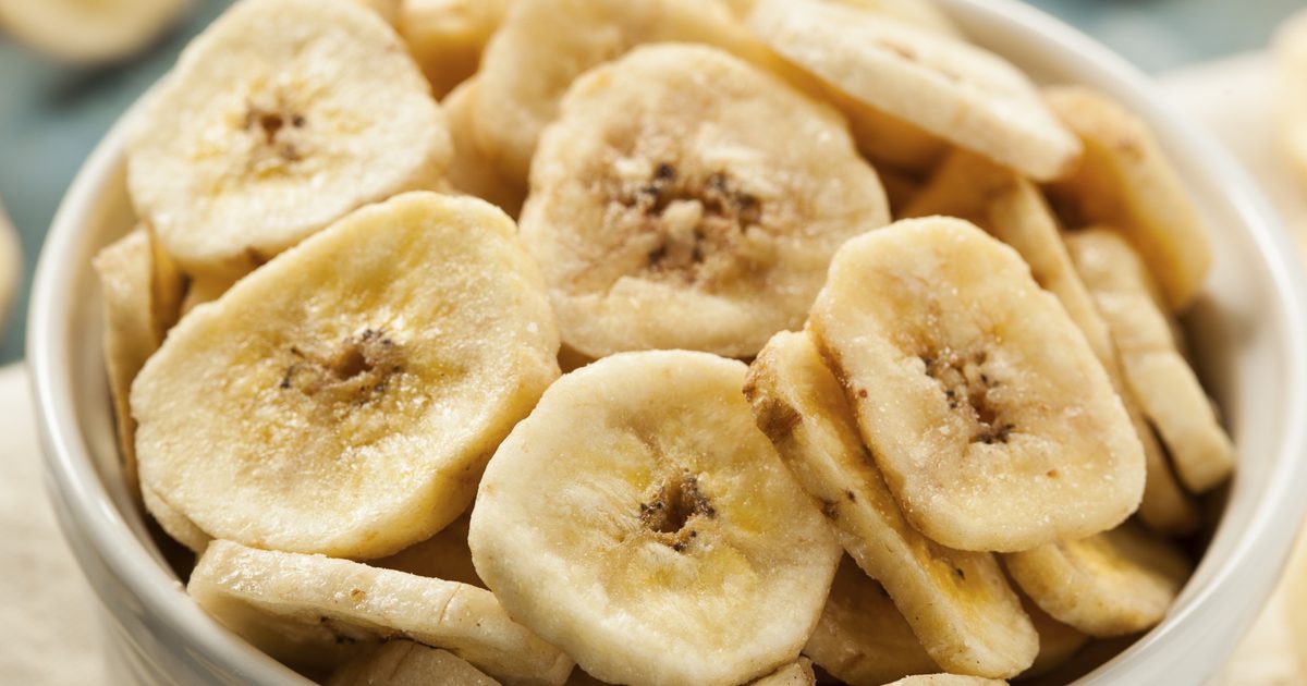 Voeding van bananen versus gedehydrateerde bananen