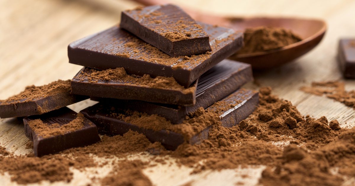 Ernæring av kakaosmør og mørk sjokolade