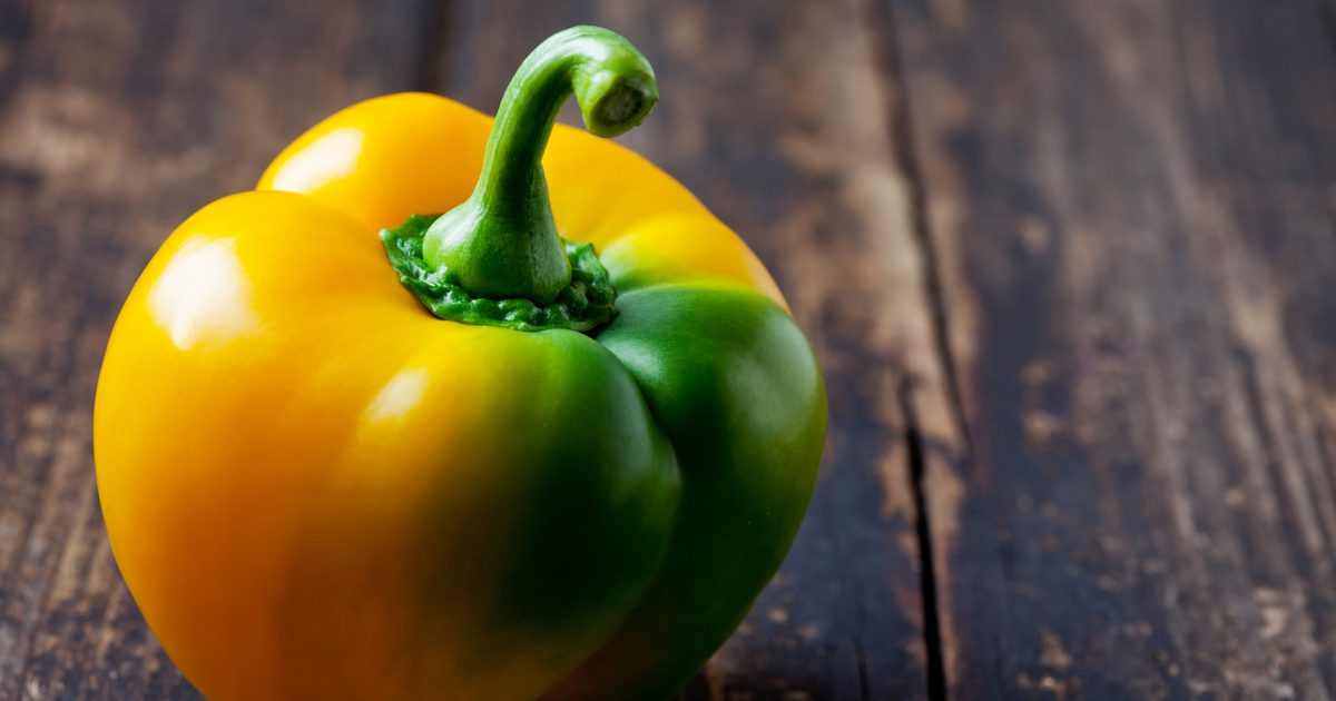 Das Ernährungsprofil für eine gelbe Paprika