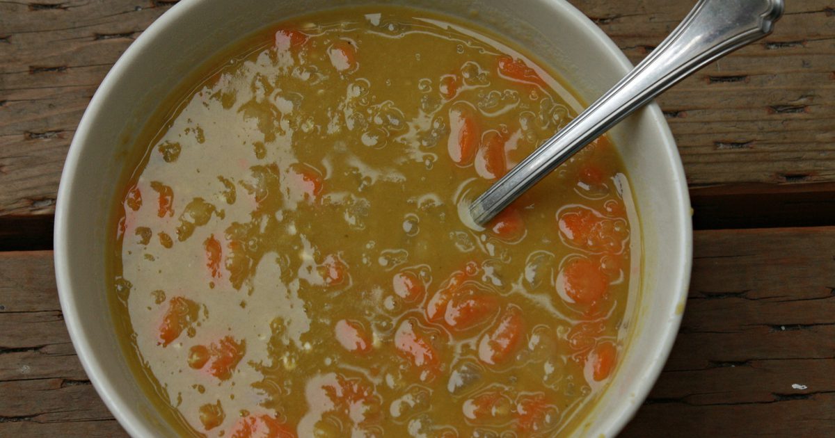 Wartości odżywcze dla zupy z grochu domowej roboty