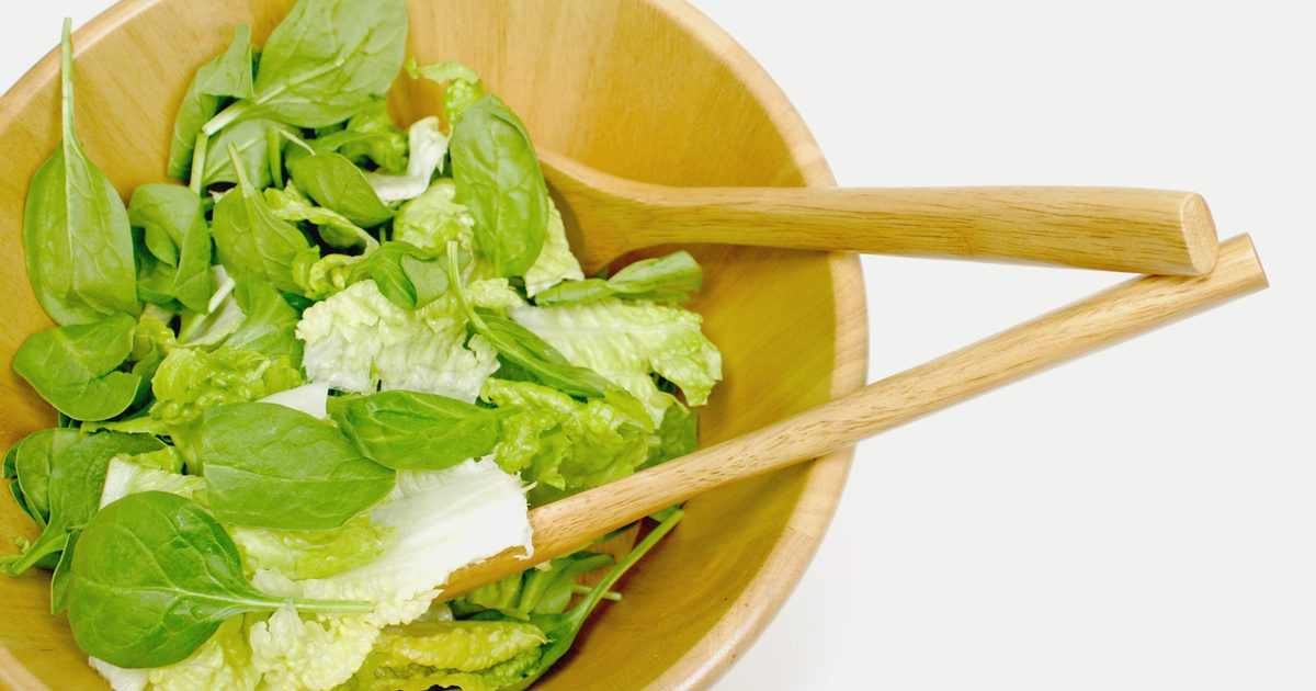 Nährwerte für Salat vs. Spinat