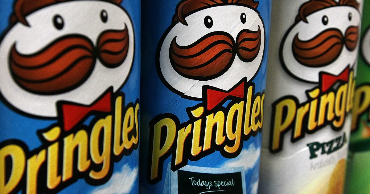 معلومات غذائية عن رقائق Pringles