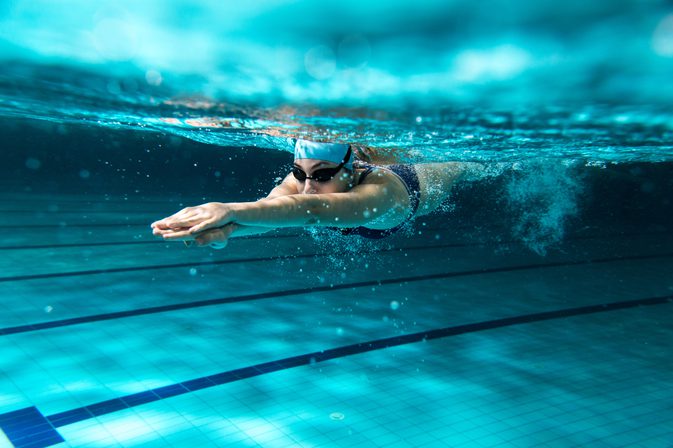 Olympiska simmare och hälsosam kost