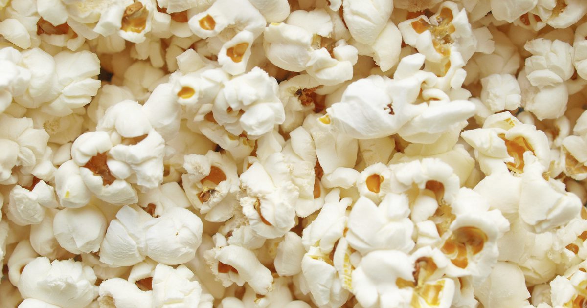 Het kaliumgehalte van popcorn