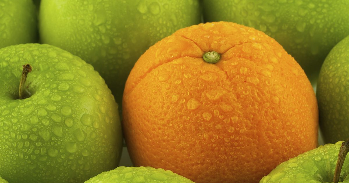 Welke is gezonder, een appel of een sinaasappel?