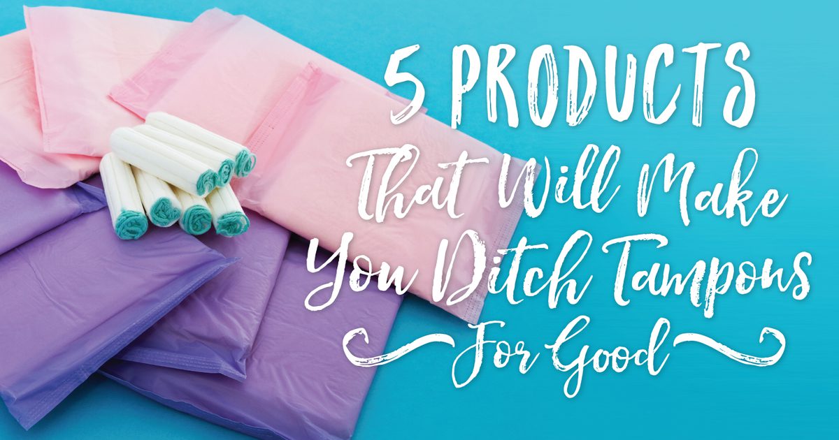 5 producten die ervoor zorgen dat u Tampons voorgoed de mist in kunt jagen
