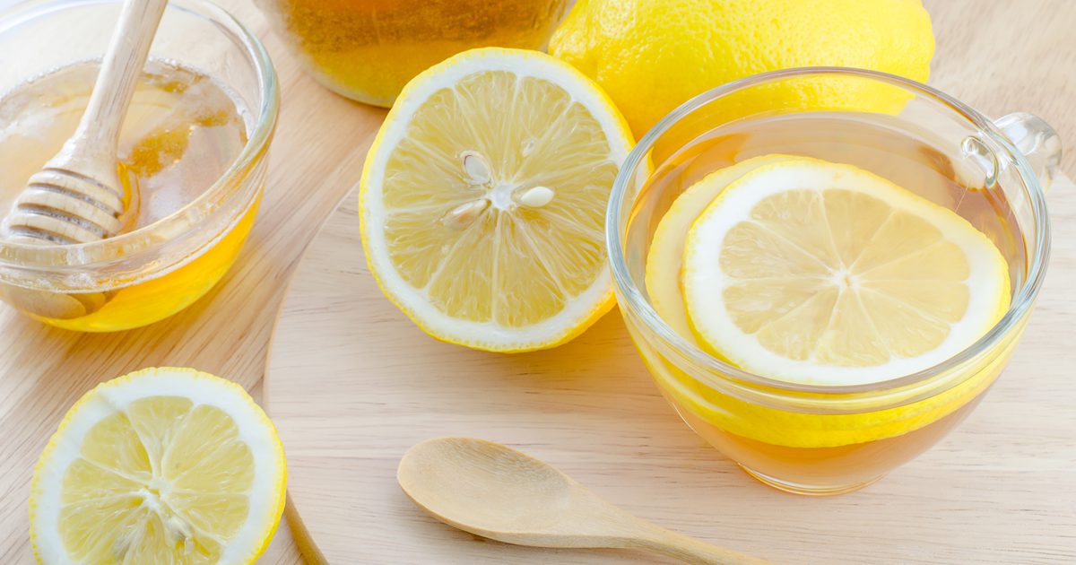 العسل والليمون الحميه