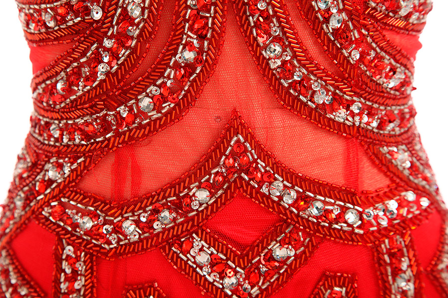 Красивые красные свадебные платья